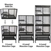 image:imageDurable AllMetal Mansion Cage for Chinchillas Rats Ferrets Degus 2Level320L x 220W x 385H