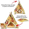 image:imageTeepee Tent  Small Animal Bed  Hamster Sugar Gliders Hedgehogs Guinea Pigs Gerbils Rats Degus amp More  HutDenHideoutIglooHideawayHouseHome
