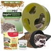 image:imageExotic Nutrition Starter Package for Hedgehogs  Includes Exercise Wheel Healthy Food Natural Treat MultiVitamin amp Hideout