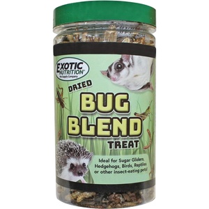 image:imageBug Blend  Healthy HighProtein Dried Insect Treat  Crickets Mealworms Grasshoppers  Sugar Gliders Hedgehogs Squirrels Chickens Skunks Opossums Marmosets Parrots Birds 34 oz34 Ounce Pack of 1