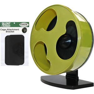 image:imageSilent Runner 12 Wide  Cage Attachment  Silent Fast Durable Exercise Wheel  Sugar Gliders Degus Rats Hedgehogs Prairie Dogs amp Small Pets