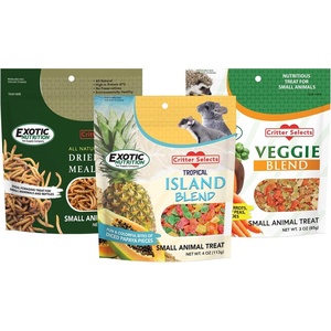 image:imageTreat Assortment 3 Pack  Pet Treats with Mix of Dried Fruits Dried Insects amp Other Crunchies  for Sugar Gliders Hedgehogs Squirrels Rabbits Marmosets Rats Hamsters  Sample Variety