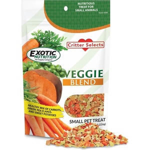 image:imageVeggie Blend  Healthy Natural Mixed Dried Vegetable Treat  Sweet Potatoes Carrots Peas  for Degus Chinchillas Sugar Gliders Hedgehogs Guinea Pigs amp Small Pets 8 Ounce Pack of 18 Ounce Pack of 1